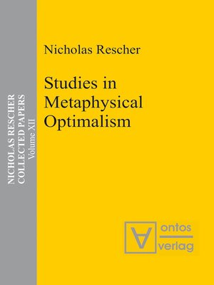 cover image of Studies in Metaphysical Optimalism